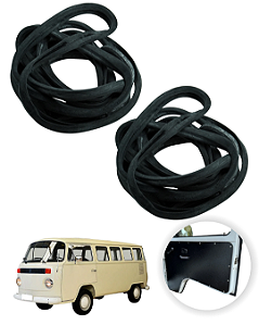 Kit 2 Borracha Guarnição Vedação da Porta Dianteira Lado Direito Esquerdo Kombi Clipper 76 a 96