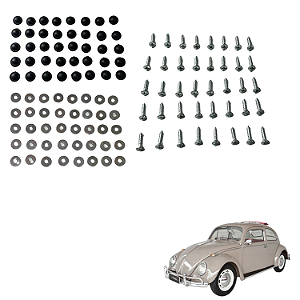 Kit 40 Parafusos Do Forro De Porta Fusca 59 A 96 Tampa Preto