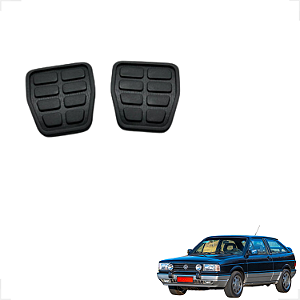 Kit Capa Pedal Freio Embreagem Gol Voyage Parati Quadrado