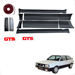 Kit Spoiler Lateral + Frisos + Coluna Gol Gts Quadrado 87/90