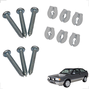 Kit Parafusos Buchas Puxador Porta Gol Gl Gti Quadrado