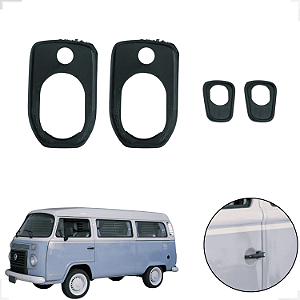 Guarnição Maçaneta Porta Kombi Clipper 80 82 83 86 90 2001