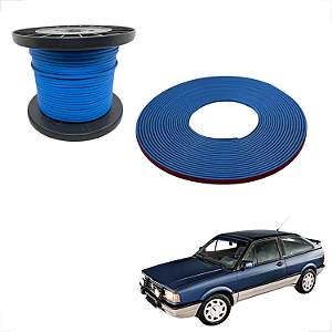 Kit Filete Friso Lateral e Para-choque Azul Gol Parati Voyage