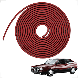 Kit Filete Friso Lateral e Para-choque Vermelho Gol Parati Voyage