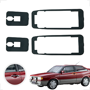 Kit Calço Borracha Acabamento Maçaneta Externa Gol Quadrado Voyage Saveiro Parati