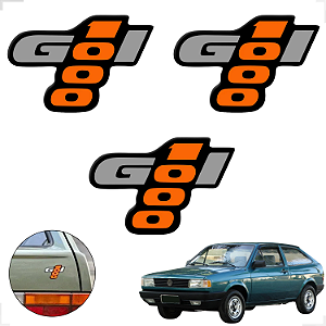 Kit 3 Adesivos Traseiros Para Gol 1000 92 93 94 95