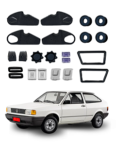 Kit De Acabamento Do Banco Gol Quadrado 85 À 93 - Preto