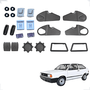Kit De Acabamento Do Banco Gol Quadrado 85 À 93 - Cinza