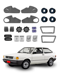 Kit De Acabamento Do Banco Gol Quadrado 85 À 93 - Cinza