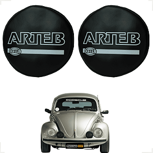 Capa Milha Farol Arteb Gol Quadrado Fusca Voyage - Preto