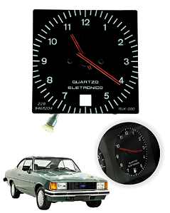 Relógio Horas Analógico Painel Opala Caravan 1981 a 1984