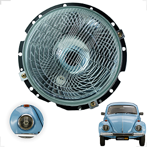 Farol Vw Fusca Kombi Carcaça Ferro Com Meia Luz Ambos Lados