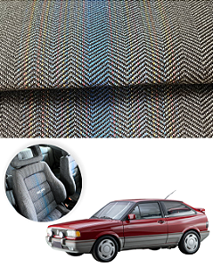 Tecido Banco Recaro Laguna Azul Gol Gti Gts 6 Mts Linear