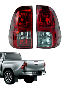 Par Lanterna Hilux Traseira 2016 2017 2018 2019 2020 Ambos Lados