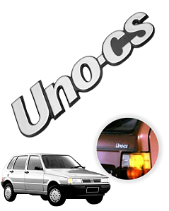 Emblema Letreiro Fiat Uno Cs 1984 1985 1986 1987 1988 1989 1990 1991 a 1994 Original