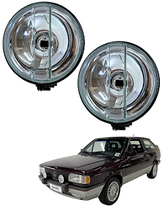 Par Farol Milha Auxiliar Redondo Gol Fusca Voyage Transparente