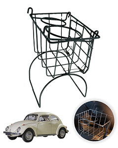 Cesto Suporte Porta Copo Térmico Lata Trecos Objeto Console Central Tunel do Fusca Brasilia