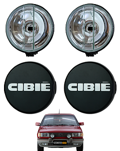 Par Farol Milha Auxiliar Gol Fusca Kombi Capa Courvin Preto