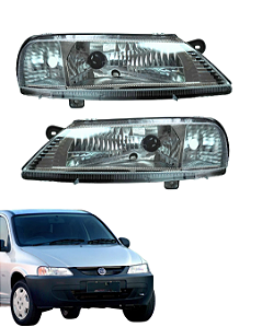 Farol Celta 2000 A 2006 Simples Cromado Direito Esquerdo Ambos Lados