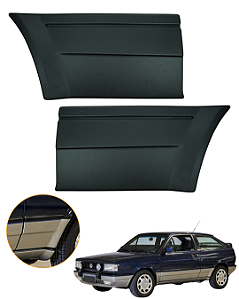 Par Spoiler Lateral Tras. Dir Esq Gol Quadrado Gti Gts Gls Voyage Parati Gol 1987 A 1994 Preto