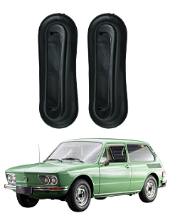 Par Borracha Guarnições de Suporte Acabamento Para-choque Vedação Traseiro Brasilia 1973 a 1982