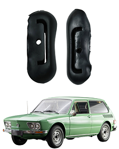 Par Borracha Guarnição Acabamento Suporte Acabamento do Para-choque Brasilia 1973 a 1982