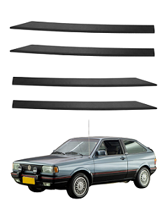 Arremate Protetor Guia Acabamento Borracha Guarnição Parachoque Dianteiro Traseiro Gol Saveiro