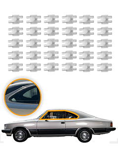 Presilha Do Friso De Alumínio Chevette, Opala, Caravan Monza 30un