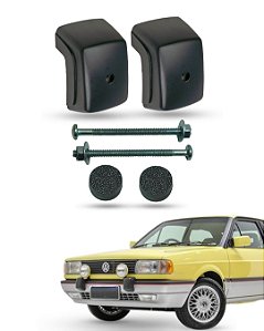Par Preto Batente Para-choque Gol Gti Gts Linha Quadrada
