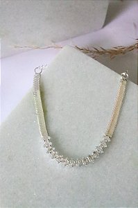 Pulseira navete • folheado a prata