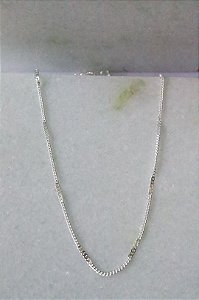 Choker palito amassado • folheado a prata