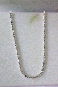 Choker strass • folheado a prata