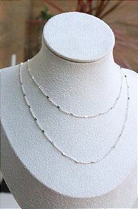 Duplo coração chapinha • folheado a prata