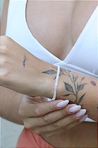 Pulseira telinha • folheado a prata