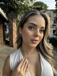 Choker corrente • folheado a ouro