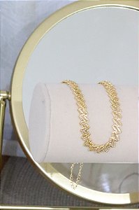 Pulseira quadrada • folheado a ouro