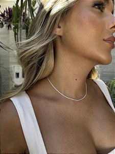 Choker baiana • folheado a prata