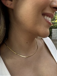 Choker fita gotinhas • folheado a ouro