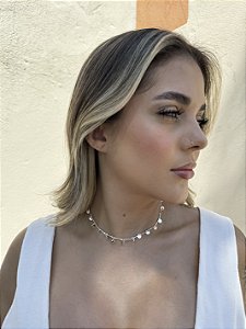 Choker medalhas • folheado a prata
