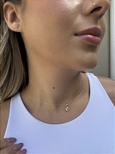 Colar nylon ponto de luz