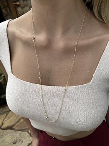 Longo tifany • folheado a ouro