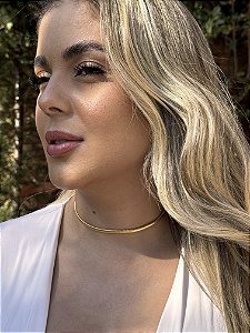 Choker fio alemão • folheado a ouro
