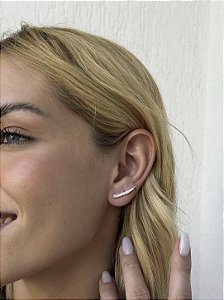 Earcuff slim • folheado a prata