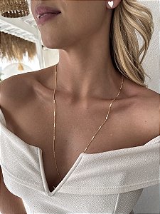 Longo palito chapinha • folheado a ouro