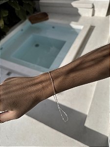 Pulseira bolinha ven. • folheado a prata