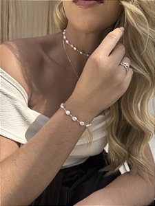 Pulseira pérola marroquina • folheado a prata