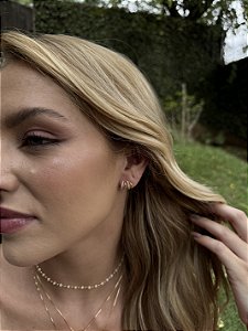 Earcuff linhas • folheado a ouro