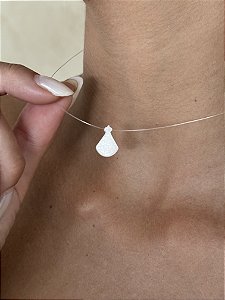 Colar Santa madrepérola nylon