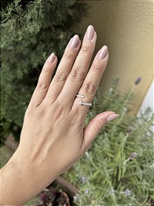 Anel prego • folheado a prata