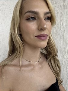 Choker moedas color • folheado a ouro